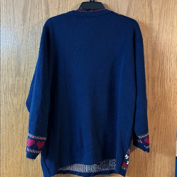 Basic Elements Medium Oversized Cat Christmas Sweater - Picture 8 of 11